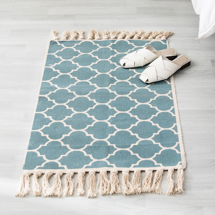 Cotton and linen hand-woven Kilim