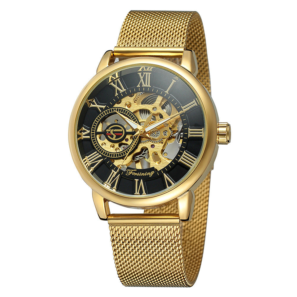 Foreign Hot Hollow Men's Genuine Mechanical Watch Men