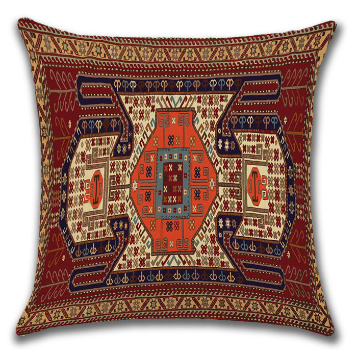 Persian Turkish Ethnic Linen Cushion Pillowcase