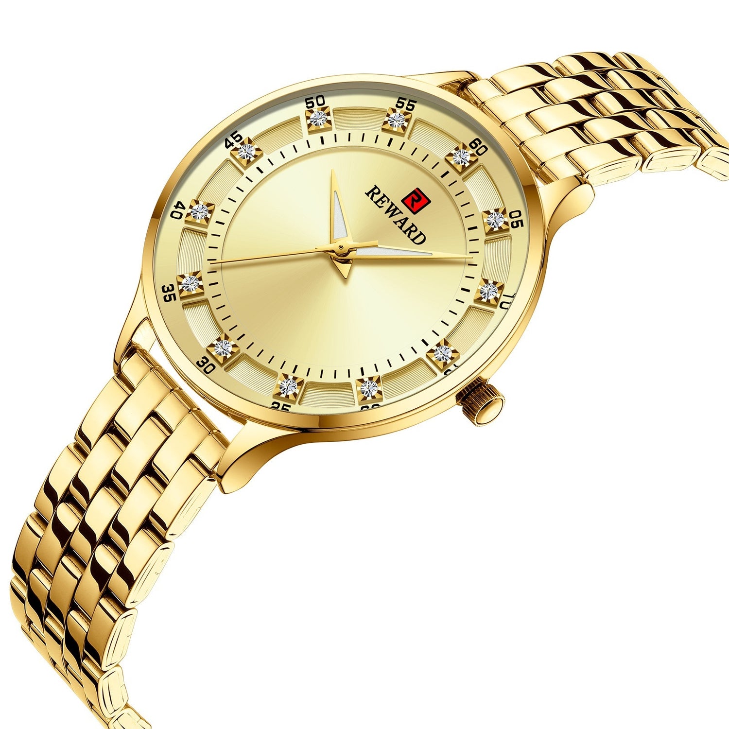 Waterproof Steel Belt Quartz Diamond Women's Watch