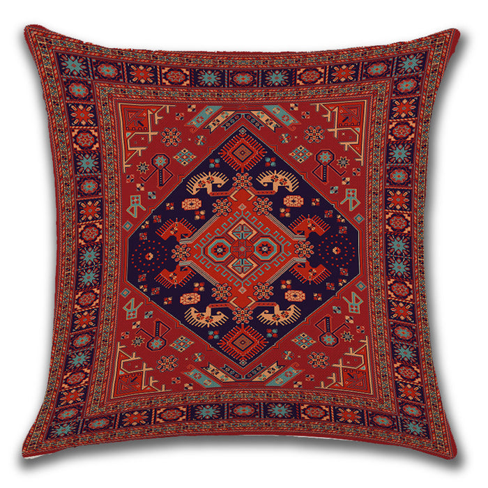 Persian Turkish Ethnic Linen Cushion Pillowcase