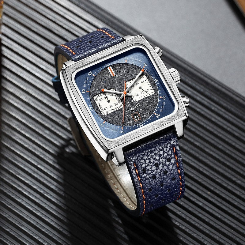 Business Men's Square Multi-function Watch