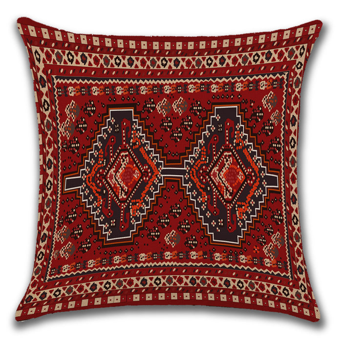 Persian Turkish Ethnic Linen Cushion Pillowcase